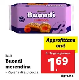 Lidl Bauli Buondì merendina offerta