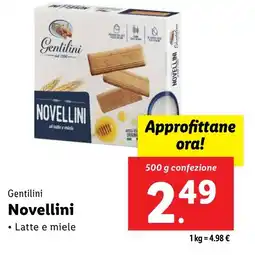 Lidl Gentilini Novellini offerta
