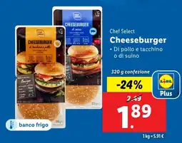 Lidl Chef Select Cheeseburger offerta
