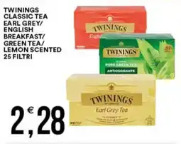 Vantaggio Cash&Carry Twinings classic tea earl grey/ english breakfast/ green tea/ lemon scented offerta