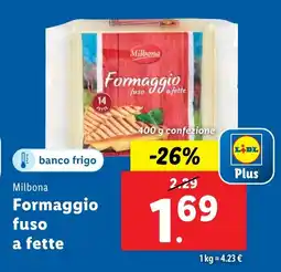 Lidl Milbona Formaggio fuso a fette offerta