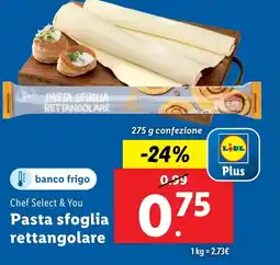 Lidl Chef Select & You Pasta sfoglia rettangolare offerta