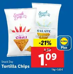 Lidl Snack Day Tortilla Chips offerta