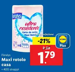 Lidl Floralys Maxi rotolo casa offerta