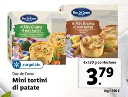 Lidl Duc de Coeur Mini tortini di patate offerta