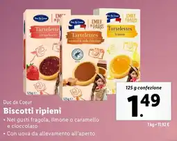 Lidl Duc de Coeur Biscotti ripieni offerta