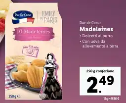 Lidl Duc de Coeur Madeleines offerta