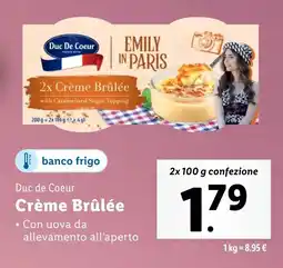 Lidl Duc de Coeur Crème Brûlée offerta
