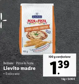 Lidl Belbake Pizza in Festa Lievito madre offerta