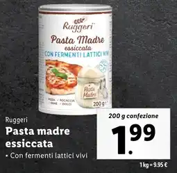Lidl Ruggeri Pasta madre essiccata offerta