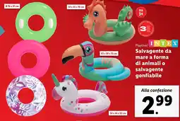 Lidl Playtive/ INTEX Salvagente da mare a forma di animali o salvagente gonfiabile offerta