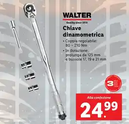 Lidl WALTER Chiave dinamometrica offerta