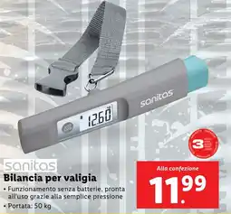 Lidl sanitas Bilancia per valigia offerta