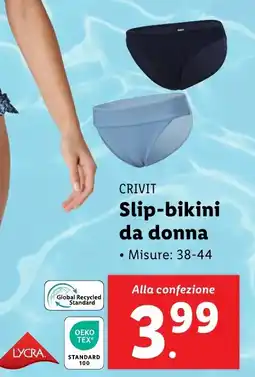 Lidl CRIVIT Slip-bikini da donna offerta