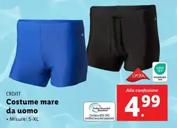 Lidl CRIVIT Costume mare da uomo offerta