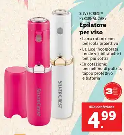 Lidl SILVERCREST PERSONAL CARE Epilatore per viso offerta