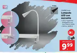 Lidl LIVARNO home Lampada LED con morsetto offerta