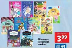 Lidl Album con sticker per bambini offerta