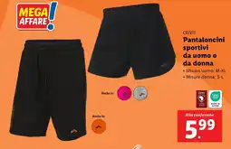 Lidl CRIVIT Pantaloncini sportivi da uomo o da donna offerta