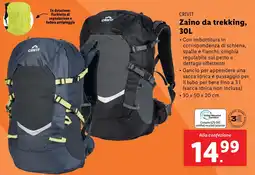 Lidl CRIVIT Zaino da trekking offerta