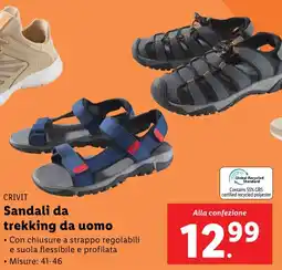 Lidl CRIVIT Sandali da trekking da uomo offerta