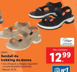Lidl CRIVIT Sandali da trekking da donna offerta