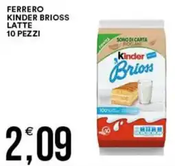 Vantaggio Cash&Carry Ferrero kinder brioss latte 10 pezzi offerta