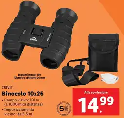 Lidl CRIVIT Binocolo 10x26 offerta