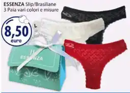 Acqua & Sapone ESSENZA Slip/Brasiliane 3 Paia vari colori e misure offerta