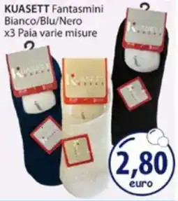 Acqua & Sapone KUASETT Fantasmini Bianco/Blu/Nero x3 Paia varie misure offerta