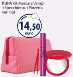 Acqua & Sapone PUPA Kit Mascara Vamp! +Specchietto +Pinzetta vari tipi offerta