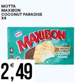Vantaggio Cash&Carry Motta maxibon coconut paradise X4 offerta