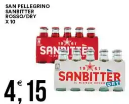 Vantaggio Cash&Carry San pellegrino sanbitter rosso/dry x 10 offerta