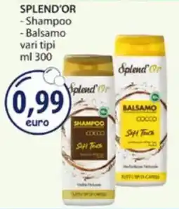 Acqua & Sapone SPLEND'OR -Shampoo -Balsamo vari tipi offerta