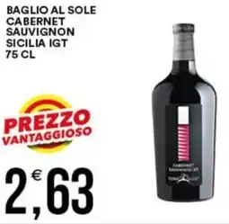 Vantaggio Cash&Carry Baglio al sole cabernet sauvignon sicilia IGT offerta