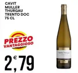 Vantaggio Cash&Carry Cavit muller thurgau trento DOC offerta