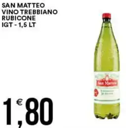 Vantaggio Cash&Carry San matteo vino trebbiano rubicone IGT offerta