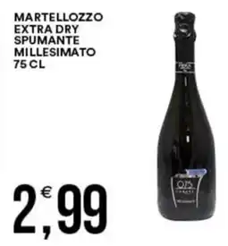 Vantaggio Cash&Carry Martellozzo extra dry spumante millesimato offerta