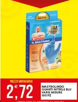 Vantaggio Cash&Carry Mastrolindo guanti nitrile blu varie misure 100 pz offerta