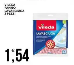 Vantaggio Cash&Carry Vileda panno lavasciuga 3 pezzi offerta