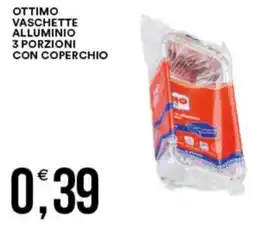 Vantaggio Cash&Carry Ottimo vaschette alluminio 3 porzioni con coperchio offerta