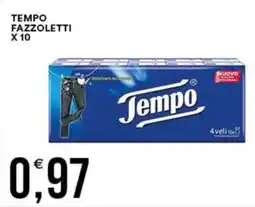 Vantaggio Cash&Carry Tempo fazzoletti x 10 offerta
