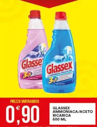 Vantaggio Cash&Carry Glassex ammoniaca/aceto ricarica offerta