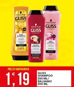 Vantaggio Cash&Carry Gliss shampoo/balsamo offerta