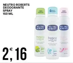 Vantaggio Cash&Carry Neutro roberts deodorante spray offerta