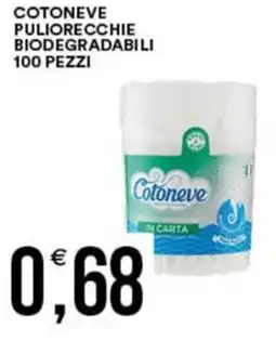 Cotoneve puliorecchie biodegradabili 100 pezzi