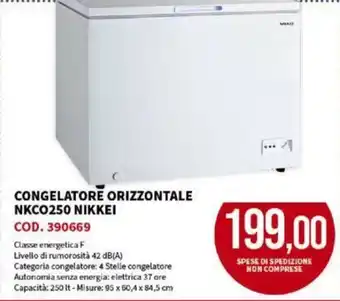 Todis Congelatore Orizzontale NKCO250 Nikkei offerta