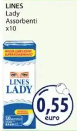 Acqua & Sapone LINES Lady Assorbenti x10 offerta