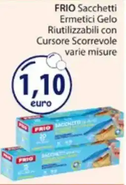 Acqua & Sapone FRIO Sacchetti Ermetici Gelo Riutilizzabili con Cursore Scorrevole varie misure offerta