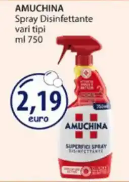 Acqua & Sapone AMUCHINA Spray Disinfettante vari tipi offerta